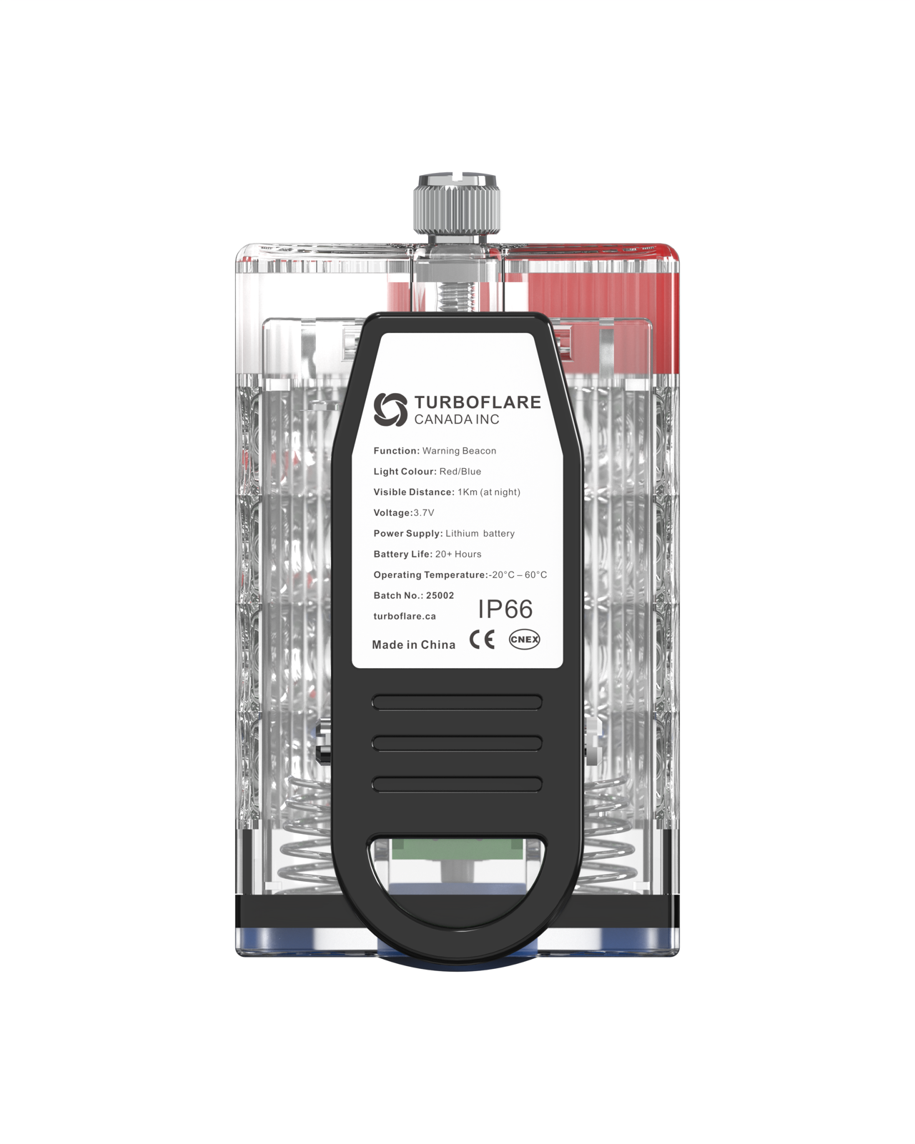 Personal Safety Warning Light - Red/White - Image 3